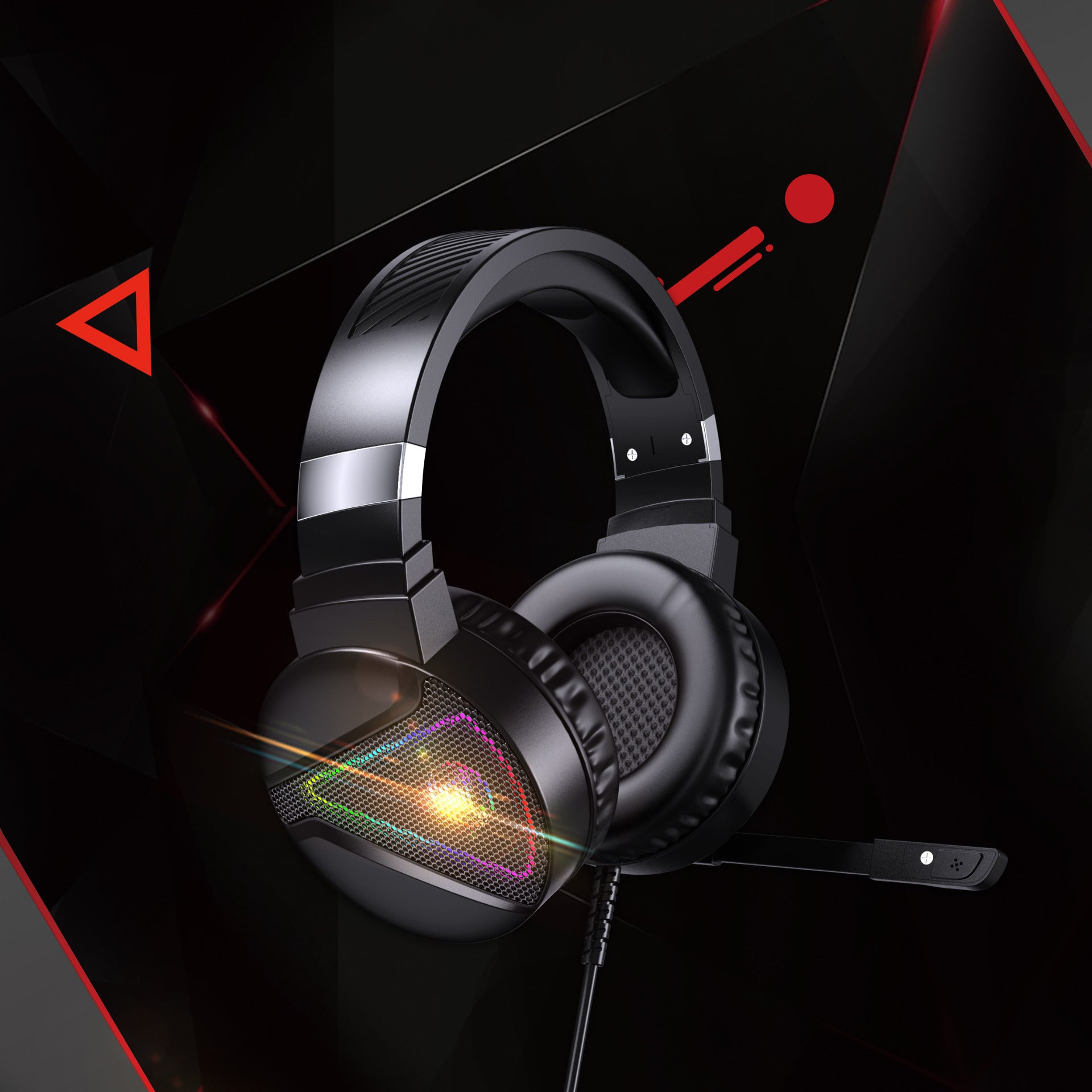 LumiSound RGB Headset – Glow Bright, Game in Style!